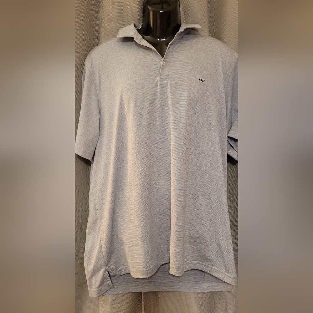 Vineyard Vines Light Gray Polo Shirt